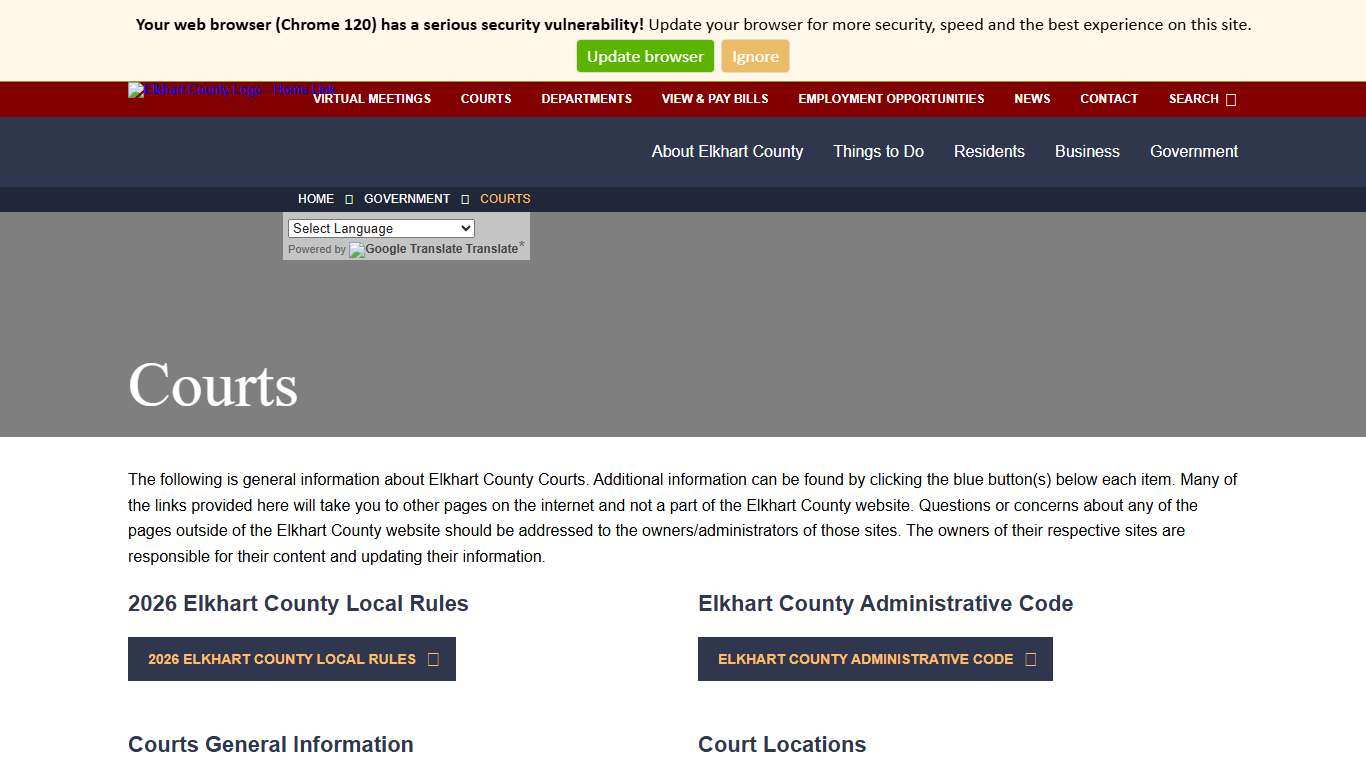 Courts - Elkhart County